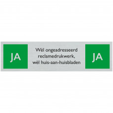 PICKUP ALULOOK 165X44MM JA JA RECLAMEDRUKWERK PICKUP ALULOOK 165X44MM JA JA RECLAMEDRUKWERK
