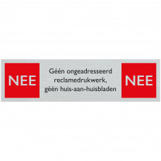 PICKUP ALULOOK 165X44MM NEE NEE RECLAMEDRUKWERK