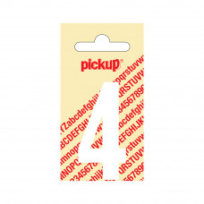 PICKUP PLAKCIJFER NOBEL 60MM KAPITAAL WIT 4