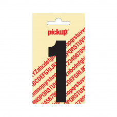PICKUP PLAKCIJFER NOBEL 90MM KAPITAAL ZWART 1 PICKUP PLAKCIJFER NOBEL 90MM KAPITAAL ZWART 1