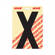 PICKUP PLAKLETTER NOBEL 200MM KAPITAAL ZWART X