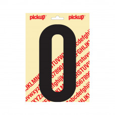 PICKUP PLAKLETTER NOBEL 200MM KAPITAAL ZWART O