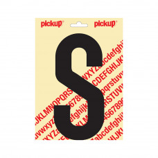 PICKUP PLAKLETTER NOBEL 200MM KAPITAAL ZWART S