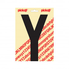 PICKUP PLAKLETTER NOBEL 200MM KAPITAAL ZWART Y