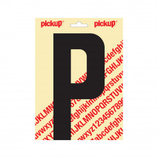 PICKUP PLAKLETTER NOBEL 200MM KAPITAAL ZWART P