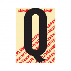 PICKUP PLAKLETTER NOBEL 200MM KAPITAAL ZWART Q