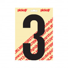 PICKUP PLAKCIJFER NOBEL 200MM KAPITAAL ZWART 3