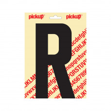 PICKUP PLAKLETTER NOBEL 200MM KAPITAAL ZWART R