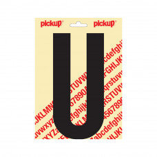 PICKUP PLAKLETTER NOBEL 200MM KAPITAAL ZWART U