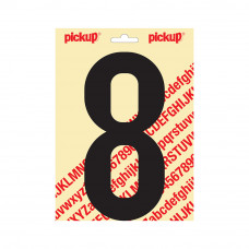 PICKUP PLAKCIJFER NOBEL 200MM KAPITAAL ZWART 8