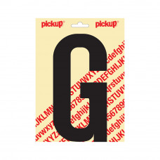 PICKUP PLAKLETTER NOBEL 200MM KAPITAAL ZWART G