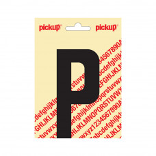 PICKUP PLAKLETTER NOBEL 120MM KAPITAAL ZWART P