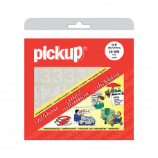 PICKUP PLAKCIJFER ASS. HELVETICA 20MM WIT PICKUP PLAKCIJFER ASS. HELVETICA 20MM WIT