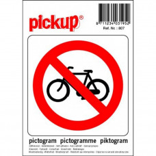 PICTOGRAM 10X10CM VERBODEN VOOR FIETSEN PICTOGRAM 10X10CM VERBODEN VOOR FIETSEN