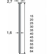 DUTACK BRAD 1,6X20MM CNK (DOOS= 2500 STUKS) DUTACK BRAD 1,6X20MM CNK (DOOS= 2500 STUKS)