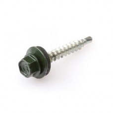 PROFIEL PLAATSCHROEF VERZINKT GROEN RAL 6007 4.9X35 (50 STUKS) PROFIEL PLAATSCHROEF VERZINKT GROEN RAL 6007 4.9X35 (50 STUKS)
