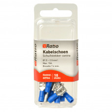 10X BLAUW KABELSCHOEN CONTRA VLAKSTEKKER 1,5-2,5MM² 10X BLAUW KABELSCHOEN CONTRA VLAKSTEKKER 1,5-2,5MM²