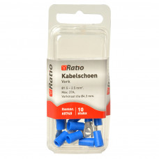 10X BLAUW KABELSCHOEN VORK 4MM 1,5-2,5MM² 10X BLAUW KABELSCHOEN VORK 4MM 1,5-2,5MM²