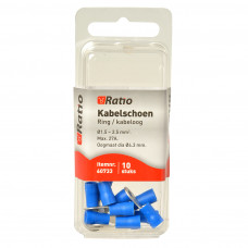 10X BLAUW KABELSCHOEN OOG 4MM 1,5-2,5MM² 10X BLAUW KABELSCHOEN OOG 4MM 1,5-2,5MM²