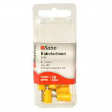 10X GEEL KABELSCHOEN PEN 13MM 4-6MM² 10X GEEL KABELSCHOEN PEN 13MM 4-6MM²