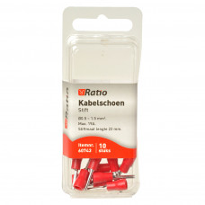 10X ROOD KABELSCHOEN PEN 12MM 0,5-1,5MM² 10X ROOD KABELSCHOEN PEN 12MM 0,5-1,5MM²