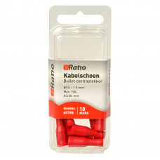 10X ROOD KABELSCHOEN CONTRA RONDSTEKKER 0,5-1,5MM² 10X ROOD KABELSCHOEN CONTRA RONDSTEKKER 0,5-1,5MM²