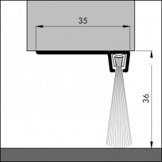 ELLEN IBS-90 TOCHTSTRIP BORSTEL HAAKS 29MM 300CM ELLEN IBS-90 TOCHTSTRIP BORSTEL HAAKS 29MM 300CM