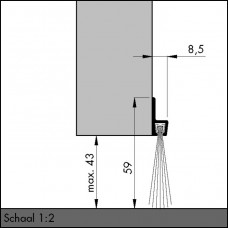 ELLEN IBS-60 TOCHTSTRIP BORSTEL 60MM 300CM ELLEN IBS-60 TOCHTSTRIP BORSTEL 60MM 300CM