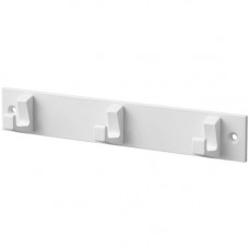 02; HANDDOEKREK 3-HAAKS ALUMINIUM WIT 02; HANDDOEKREK 3-HAAKS ALUMINIUM WIT