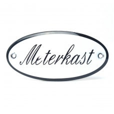 EMAILLE OVAAL NAAMBORD METERKAST 10X5CM