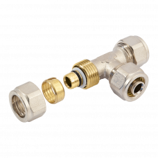 ALU KNEL T-STUK 16X16X16MM ALU KNEL T-STUK 16X16X16MM