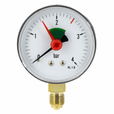 MANOMETER 1/4" BUITENDRAAD MANOMETER 1/4" BUITENDRAAD