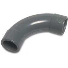 50MM PVC-U BOCHT 90GRD LIJMMOF 10BAR GRIJS 50MM PVC-U BOCHT 90GRD LIJMMOF 10BAR GRIJS