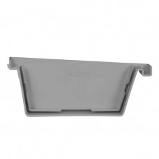 180MM PVC BAKGOOT EINDSTUK RECHTS GRIJS 180MM PVC BAKGOOT EINDSTUK RECHTS GRIJS