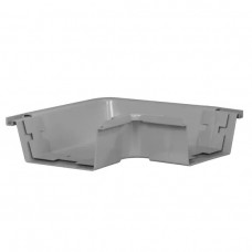180MM PVC BAKGOOT BUITENHOEK GRIJS 180MM PVC BAKGOOT BUITENHOEK GRIJS