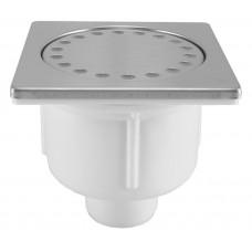 DOUCHEPLUG 10X10CM ONDERUITLAAT RVS DOUCHEPLUG 10X10CM ONDERUITLAAT RVS