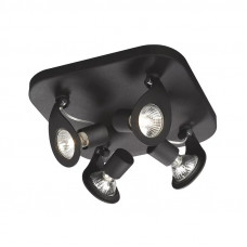 PLAFONDPLAAT GERONIMO 4 LICHTS ZWART 55524-30-10