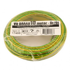 ROL 10MTR VD-DRAAD 2,5Q GEEL/GROEN ROL 10MTR VD-DRAAD 2,5Q GEEL/GROEN