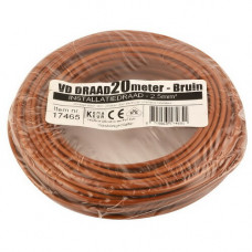ROL 20MTR VD-DRAAD 2,5Q BRUIN ROL 20MTR VD-DRAAD 2,5Q BRUIN