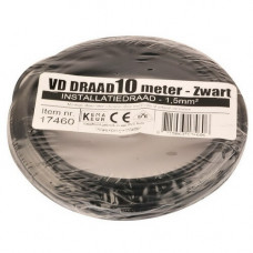 ROL 10MTR VD-DRAAD 1,5Q ZWART ROL 10MTR VD-DRAAD 1,5Q ZWART