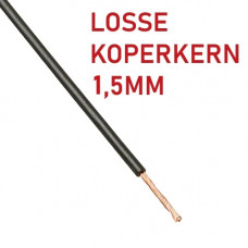 MONTAGESNOER ZWART 1,5MM² (ROL=100MTR)