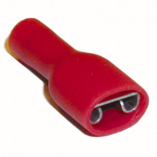 KABELSCHOEN CONTRASTEKKER VLAK 6,3MM GEISOLEERD ROOD 0,5-1,5MM² KABELSCHOEN CONTRASTEKKER VLAK 6,3MM GEISOLEERD ROOD 0,5-1,5MM²