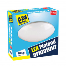 BIGBRIGHT LED PLAFOND/WAND ARMATUUR 12W 3000K - Ø 28CM WARM WIT BIGBRIGHT LED PLAFOND/WAND ARMATUUR 12W 3000K - Ø 28CM WARM WIT