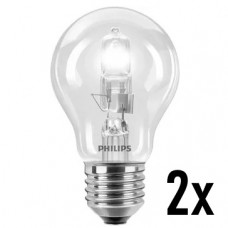PHILIPS DUO-PACK ECO NORMAAL LAMP 42W E27 WARM WIT PHILIPS DUO-PACK ECO NORMAAL LAMP 42W E27 WARM WIT
