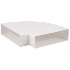 HOEKSTUK VENTILATIEBUIS HORIZONTAAL 90º 204X60MM HOEKSTUK VENTILATIEBUIS HORIZONTAAL 90º 204X60MM