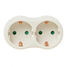 STEKKER VERLOOP 2X RA HORIZONTAAL WIT STEKKER VERLOOP 2X RA HORIZONTAAL WIT