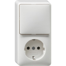 GIRA OPBOUW COMBINATIE WISSELSCHAKELAAR + WCD RA WIT GIRA OPBOUW COMBINATIE WISSELSCHAKELAAR + WCD RA WIT