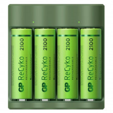 GP RECYKO 4X BATTERIJ AA 2100MAH +USB LADER GP RECYKO 4X BATTERIJ AA 2100MAH +USB LADER