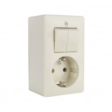 PEHA OPBOUW COMBINATIE SERIE+RA CREME PEHA OPBOUW COMBINATIE SERIE+RA CREME