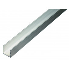 ALUMINIUM U-PROFIEL BLANK 2,6M 15X15X15X1,5MM